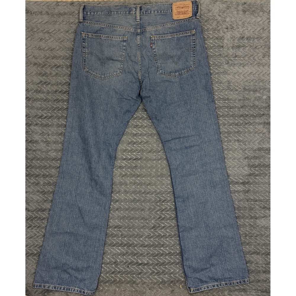 Vintage Levis 527 Jeans Mens 36x34 Blue Medium Wash Cotton Bootcut Denim Y2K - Picture 14 of 15